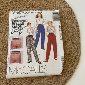 MCCALL’S Sewing Patterns: Perfect Pull-On Pants (5482)